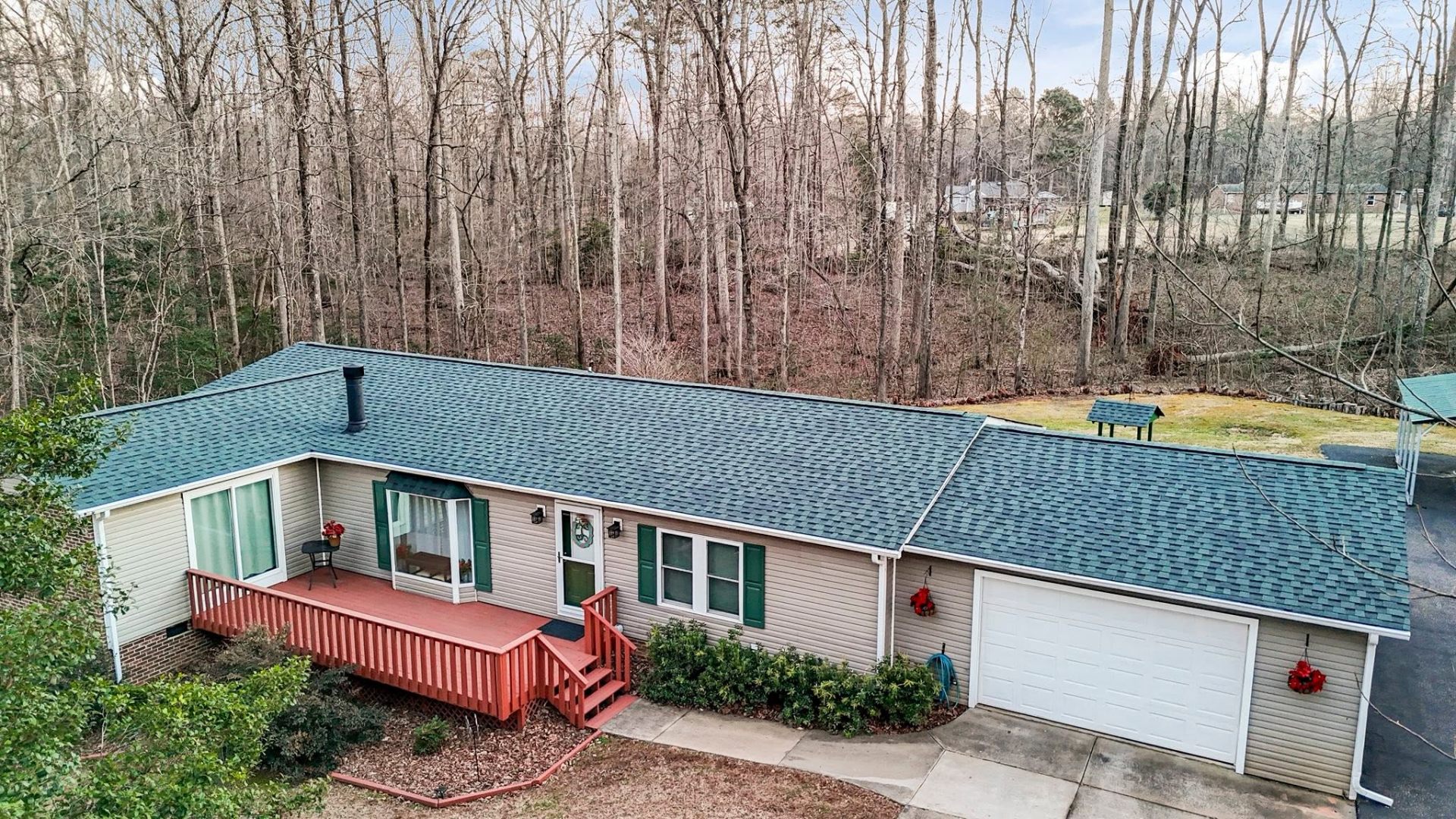 Completed roof replacement by All American Roofing & Restoration