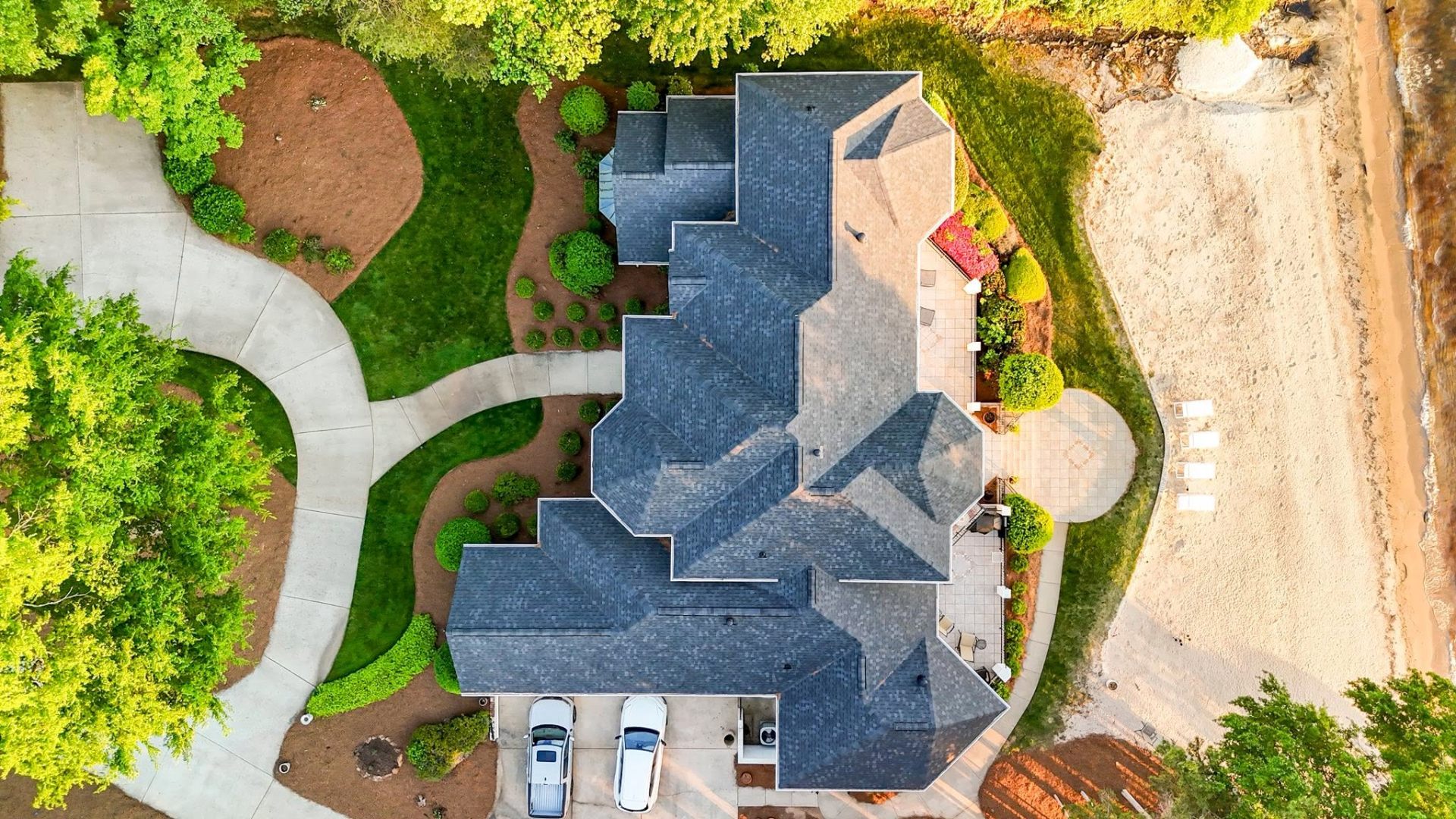 Completed roof replacement by All American Roofing & Restoration