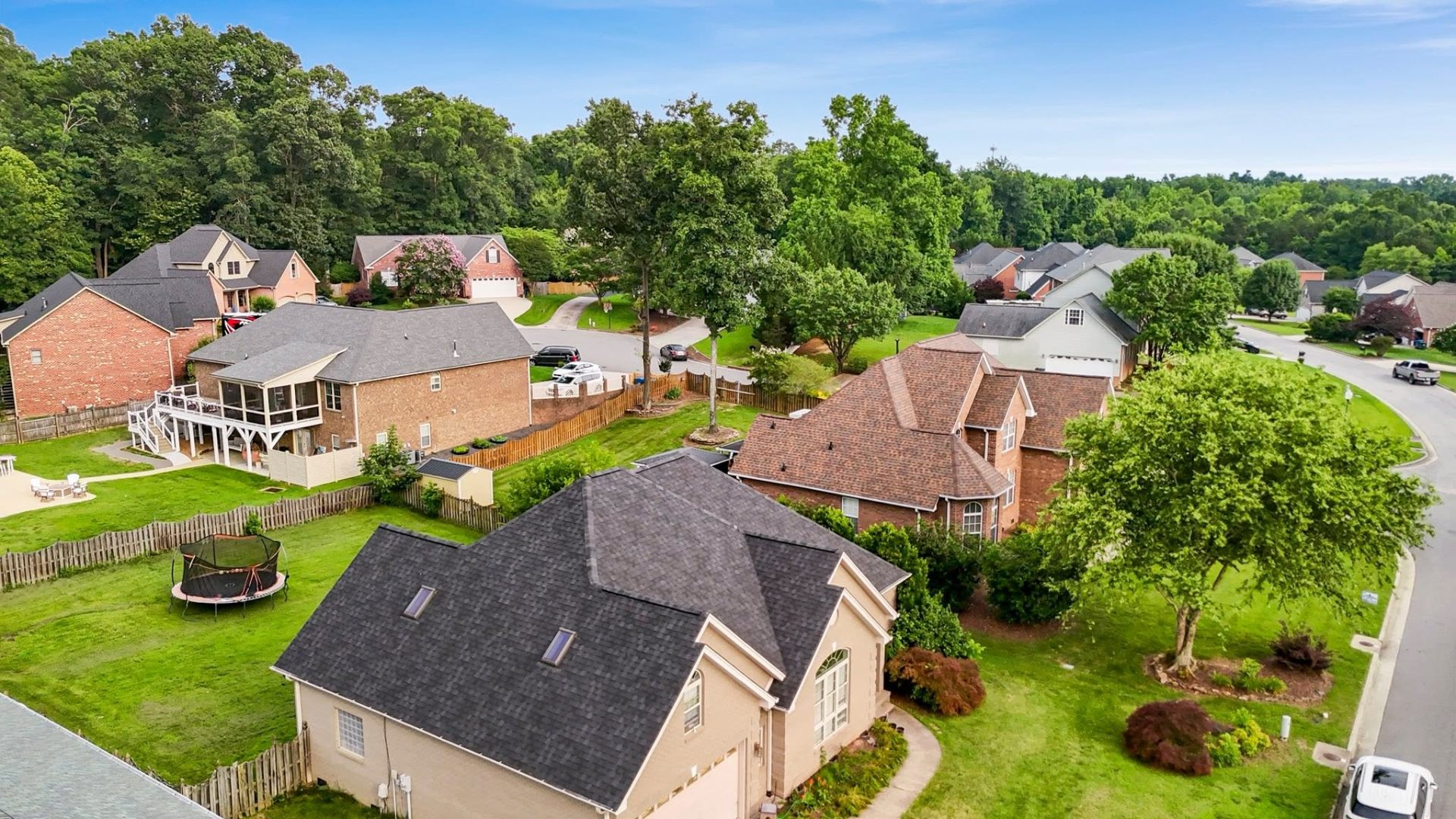 Completed roof replacement by All American Roofing & Restoration