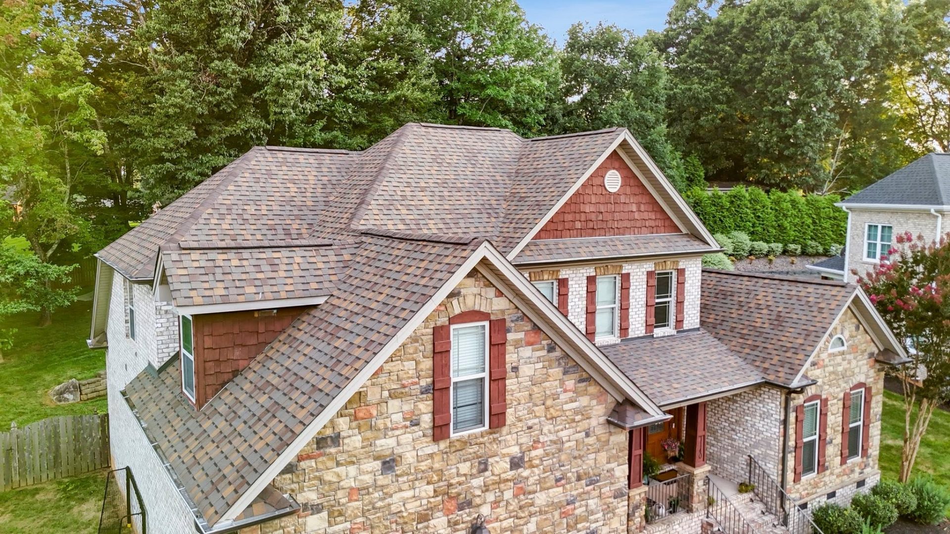 Completed roof replacement by All American Roofing & Restoration