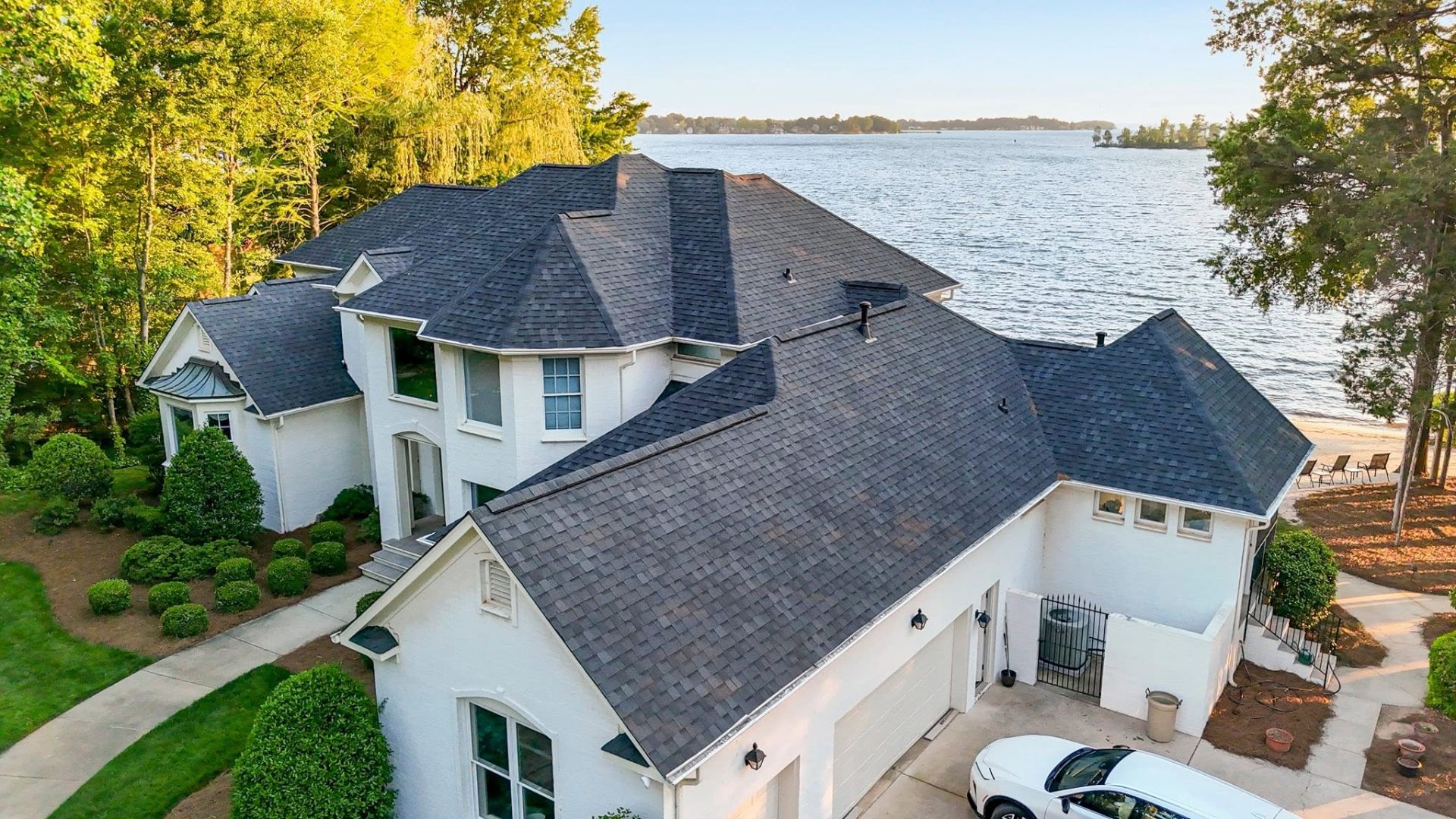 Completed roof replacement by All American Roofing & Restoration