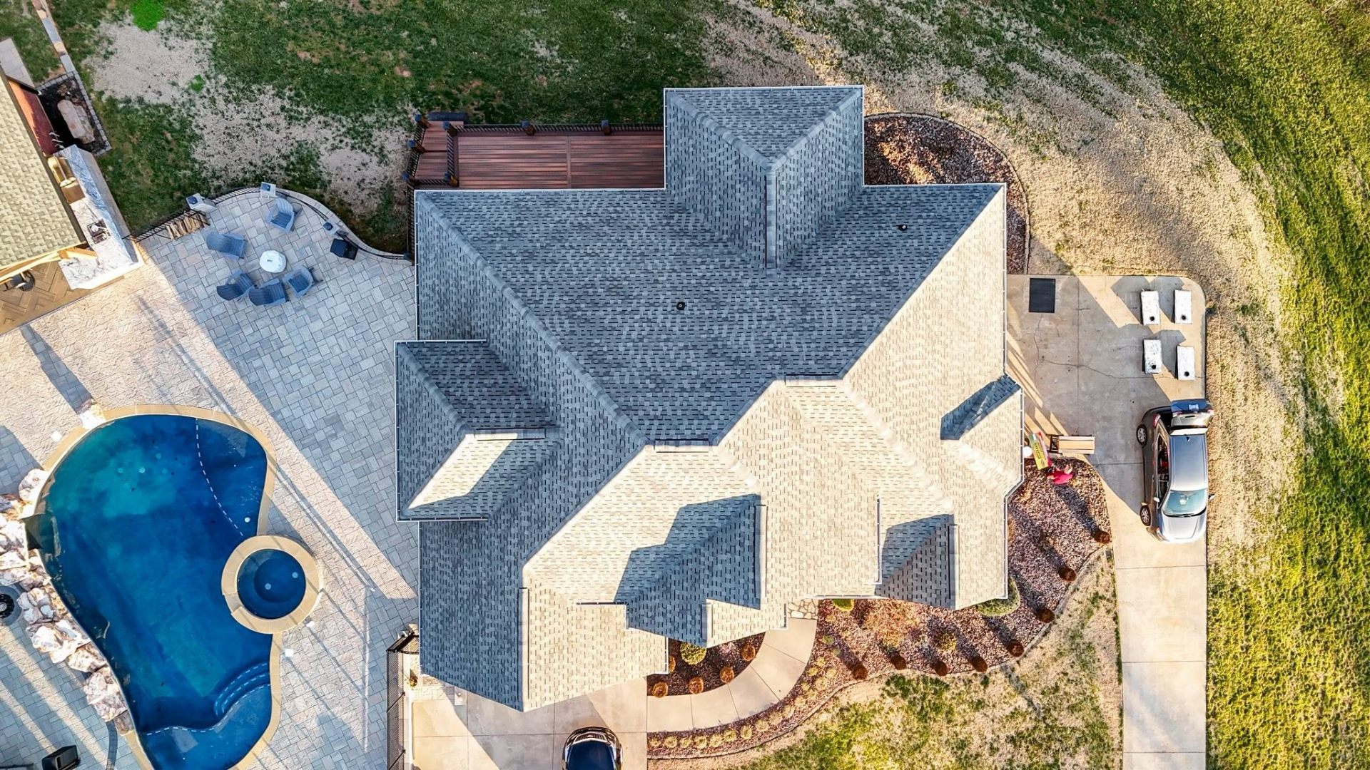 Completed roof replacement by All American Roofing & Restoration