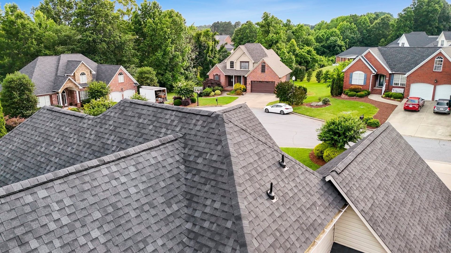 Completed roof replacement by All American Roofing & Restoration