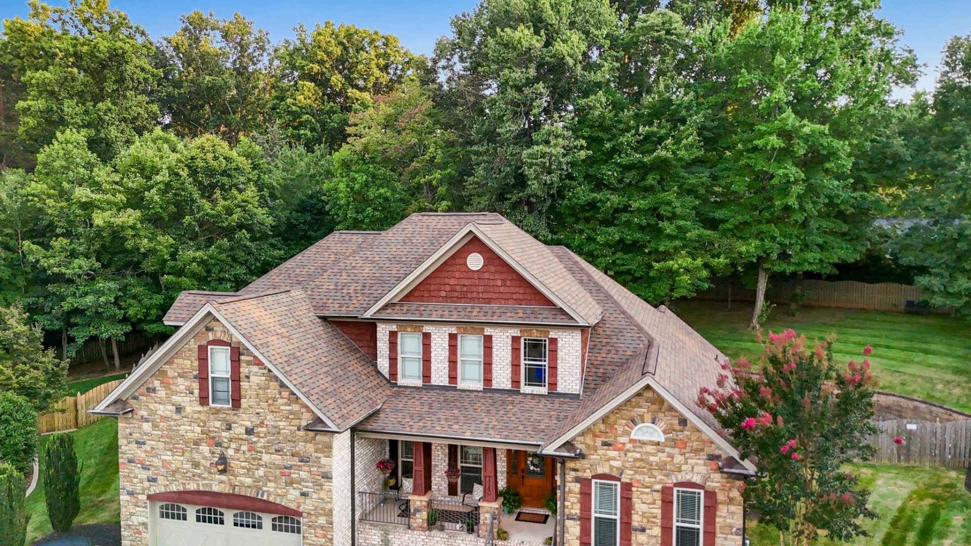 Completed roof replacement by All American Roofing & Restoration
